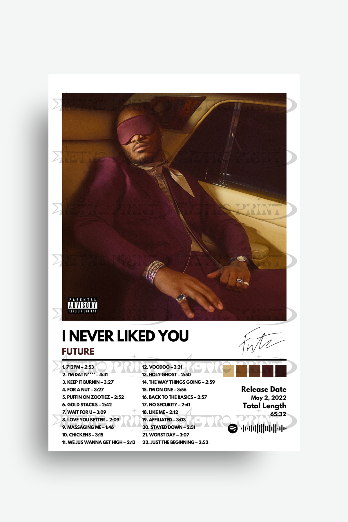 I Never Liked You β Future - Retro Print