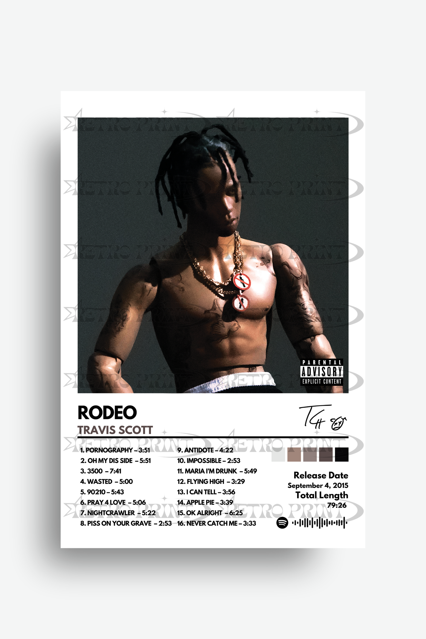 Rodeo Album Cover Poster – Travis Scott