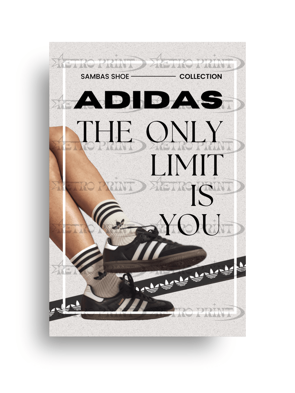 Adidas Black Sambas – The Only Limit is You Poster