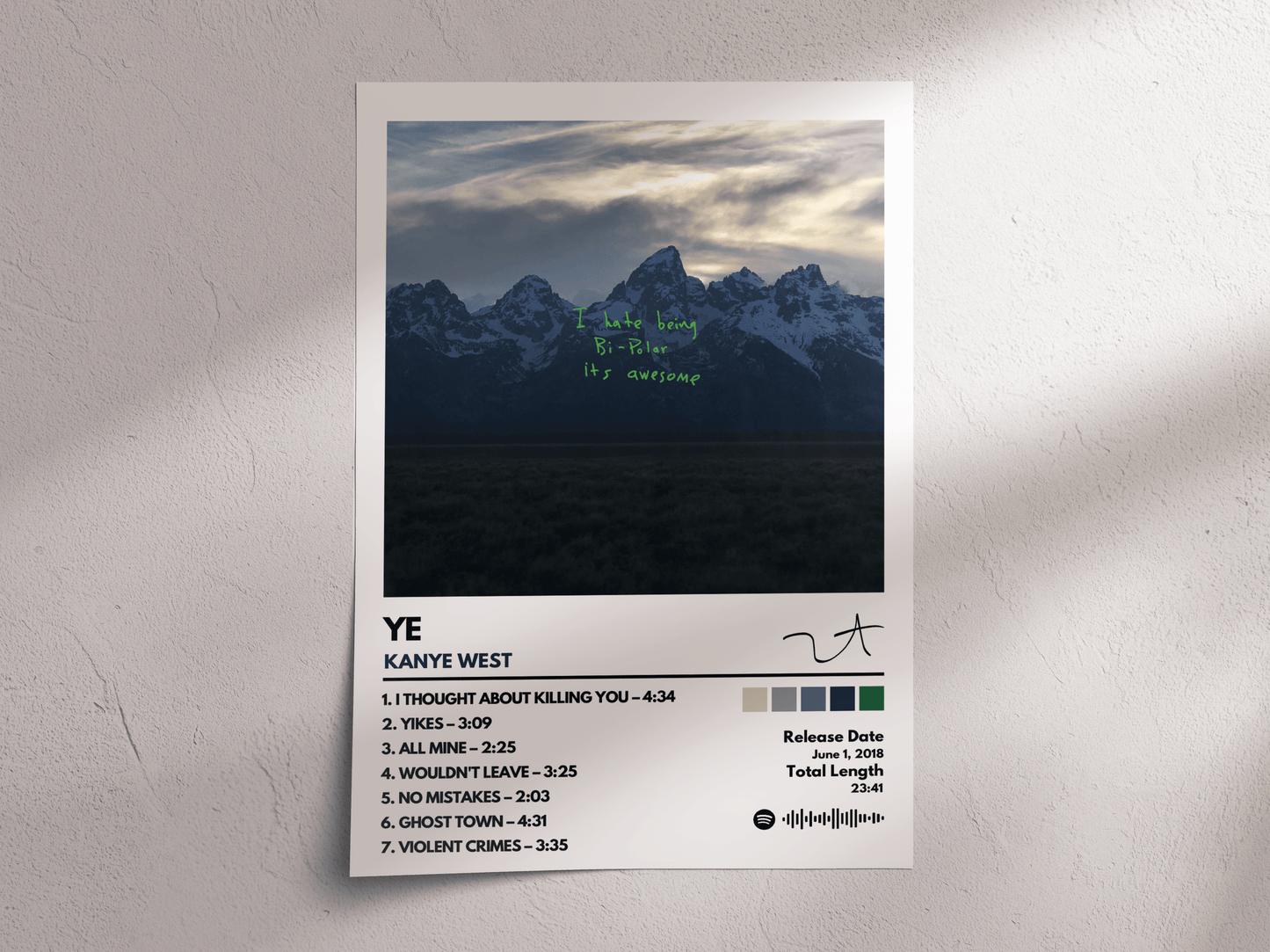 Ye Album Cover Poster – Kanye West