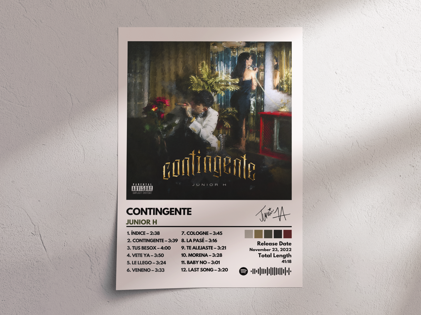 Contingente Album Cover Poster - Junior H