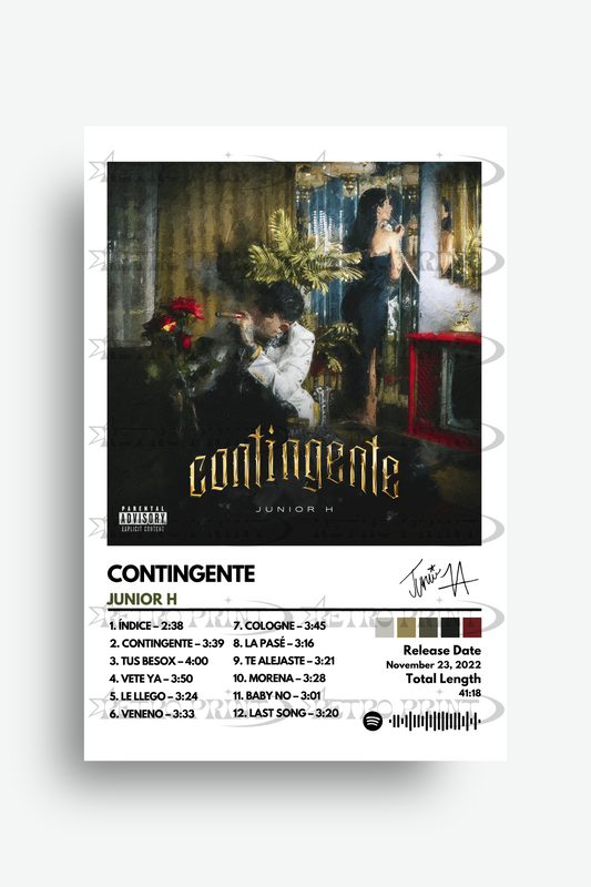 Contingente Album Cover Poster - Junior H