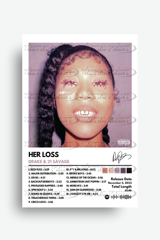 Her Loss Album Poster – Drake