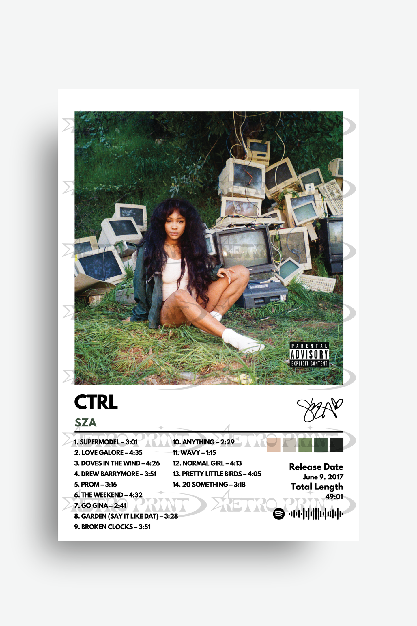 Ctrl Album Poster – SZA
