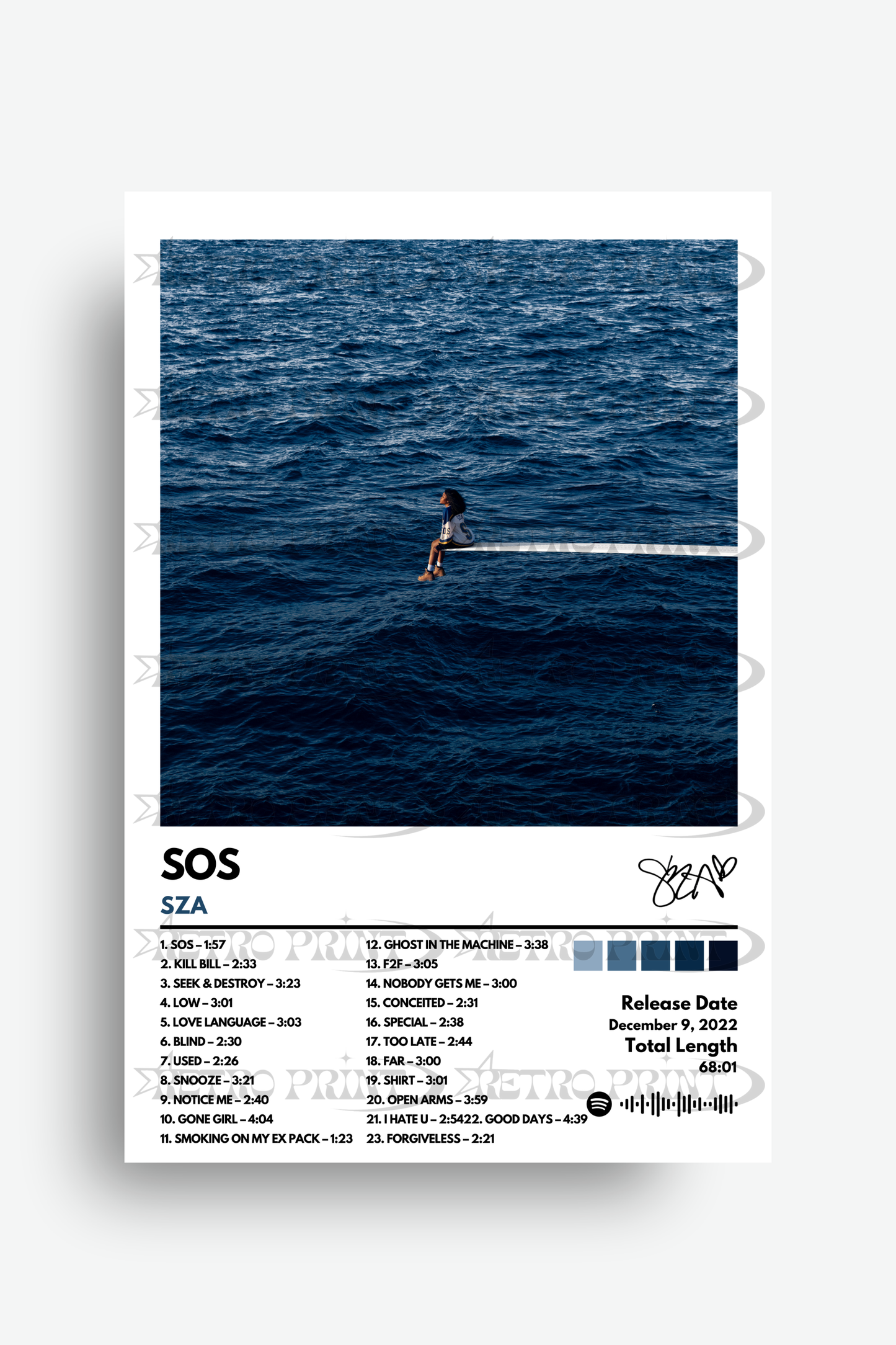 SOS Album Poster – SZA