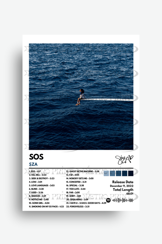 SOS Album Poster – SZA