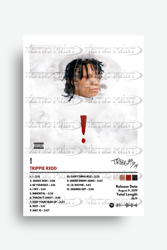 ! Album Poster – Trippie Redd - Retro Print