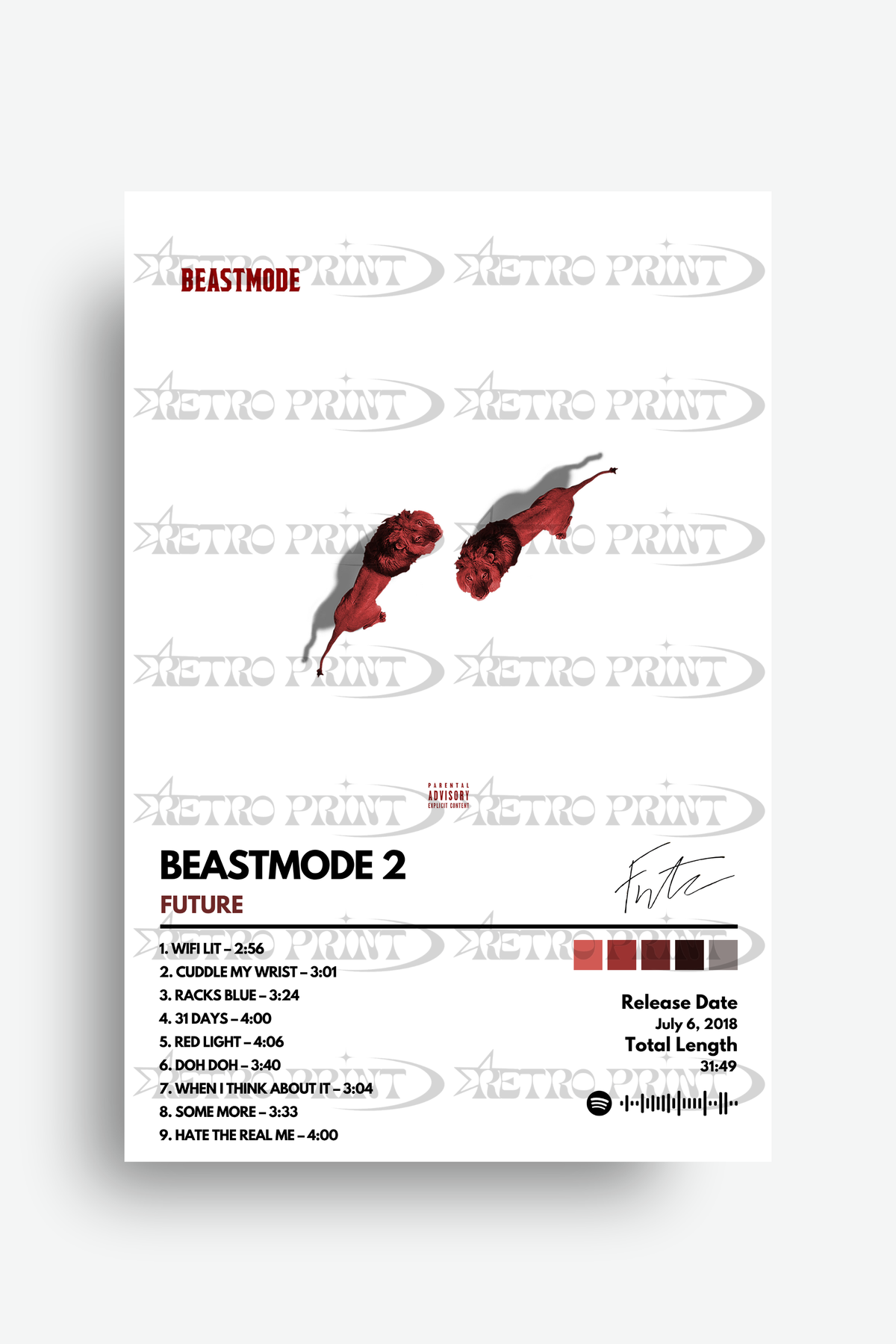 BEASTMODE 2 – Future - Retro Print