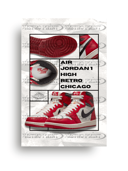Air Jordan 1 High Retro Chicago – Nike Air Jordan Poster