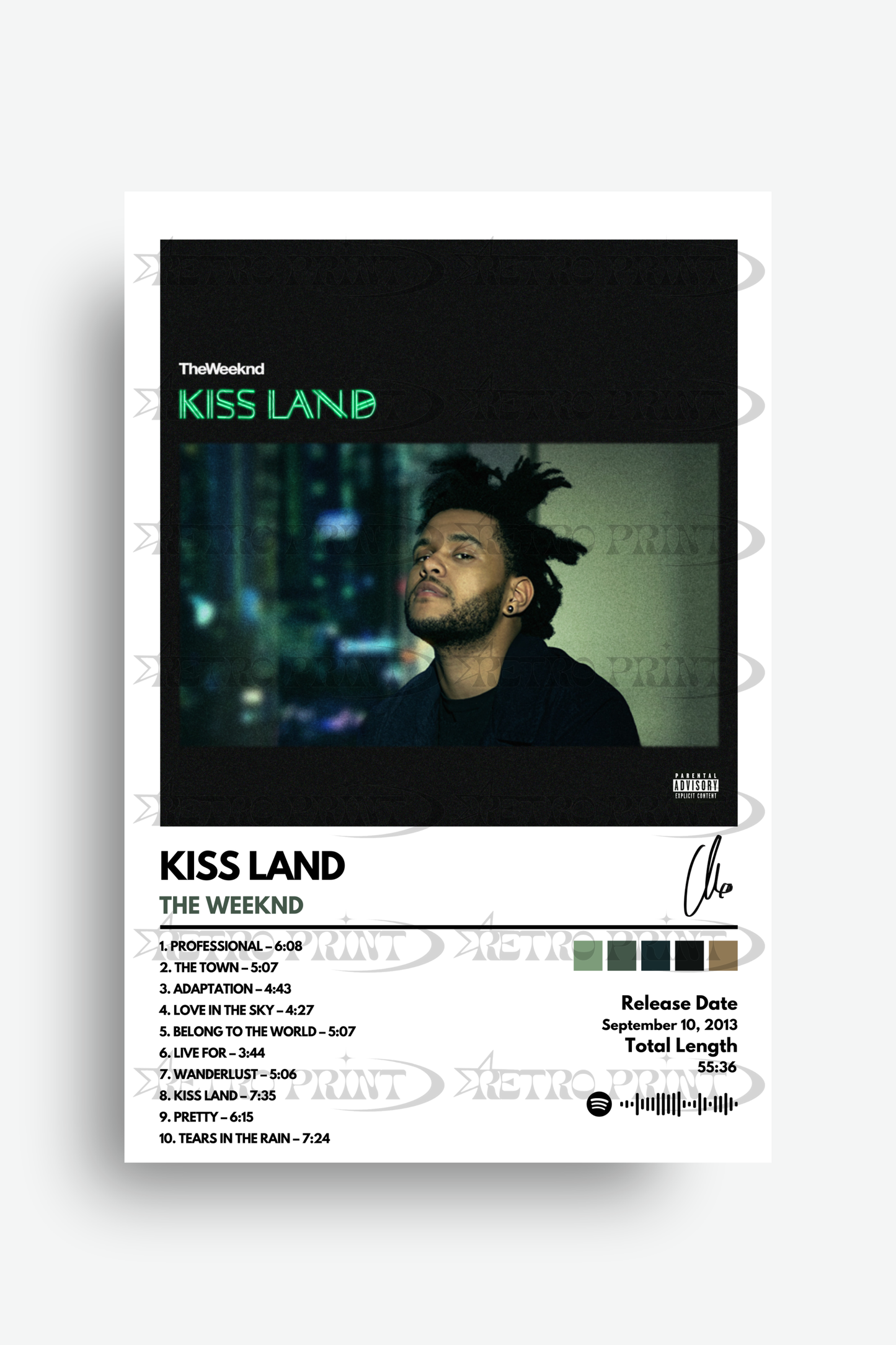 Kiss Land Album Poster – The Weeknd