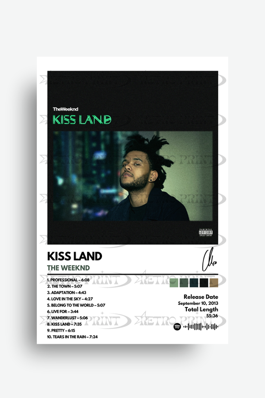 Kiss Land Album Poster – The Weeknd