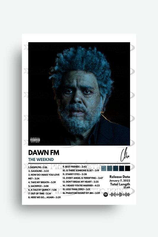Dawn FM Album Poster – The Weeknd