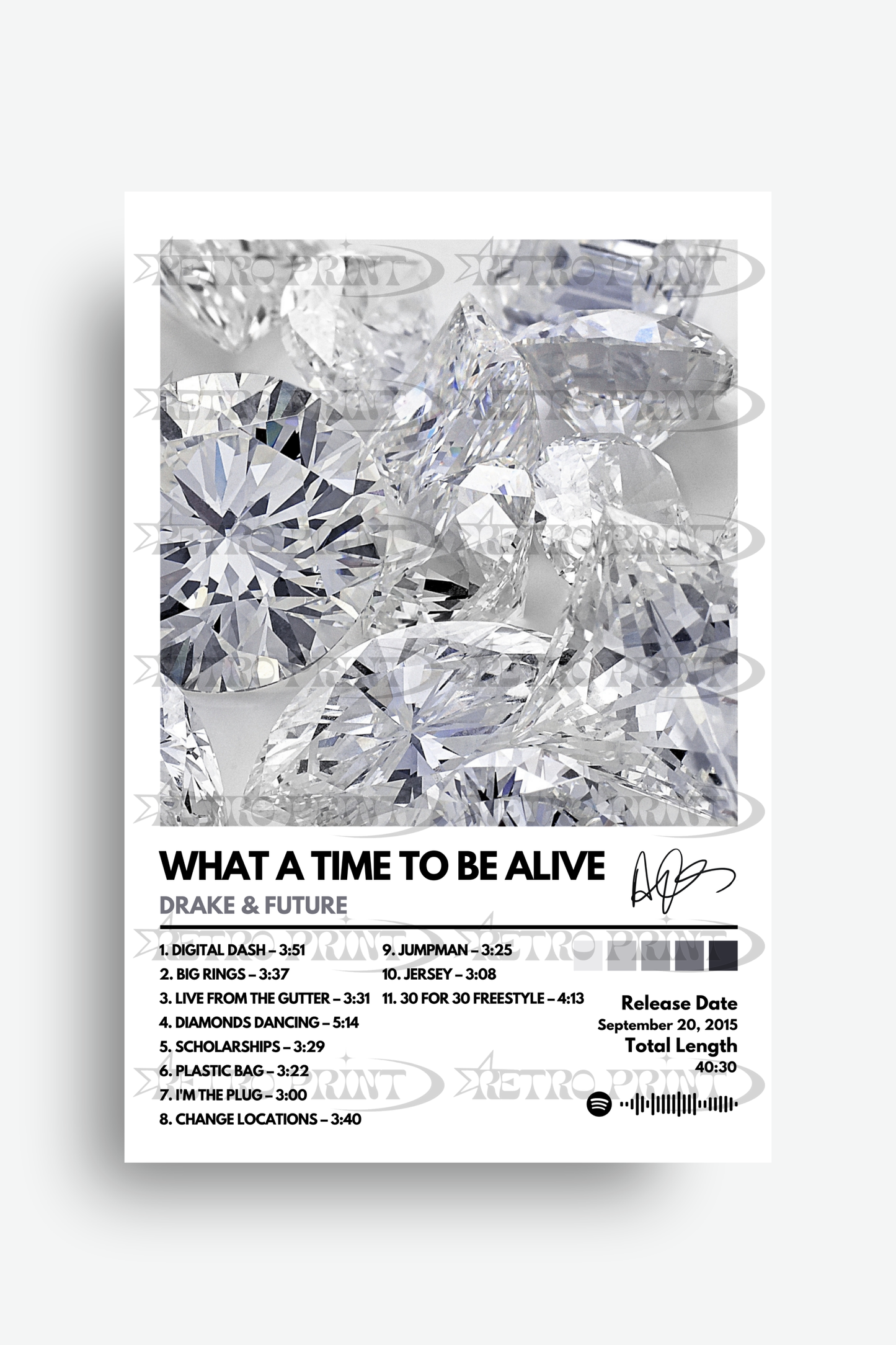 What A Time To Be Alive Album Poster – Drake