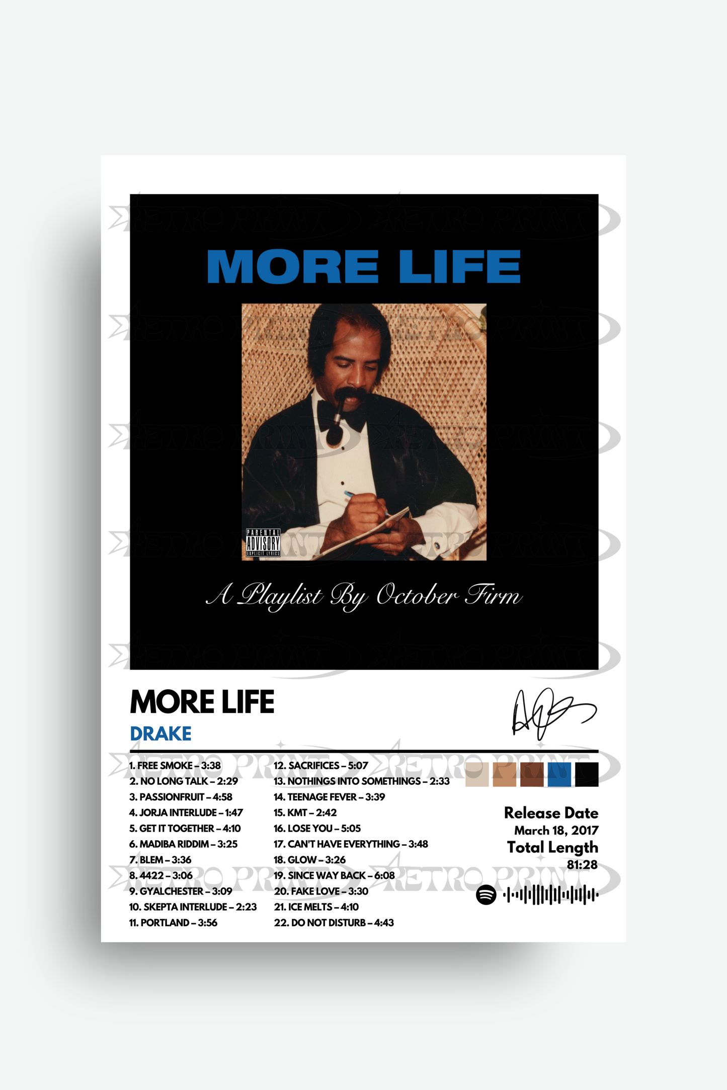 More Life Album Poster – Drake