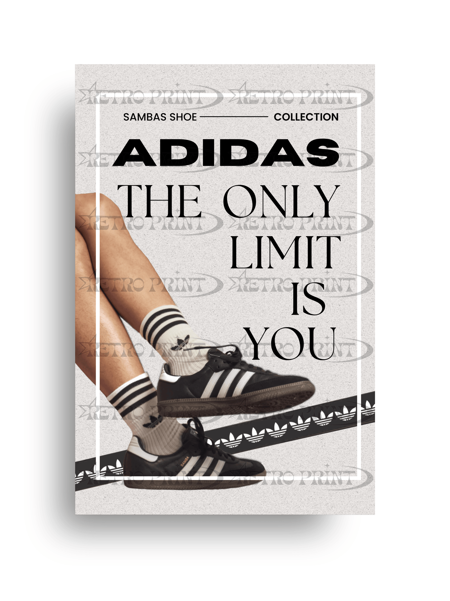 Adidas Black Sambas – The Only Limit is You Poster