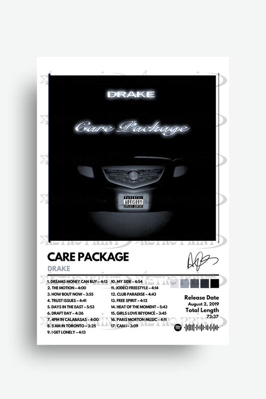 Care Package Album Poster – Drake