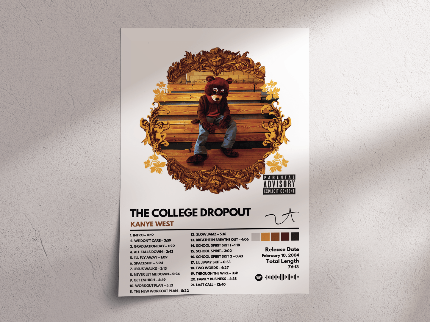 The College Dropout Album Cover Poster – Kanye West