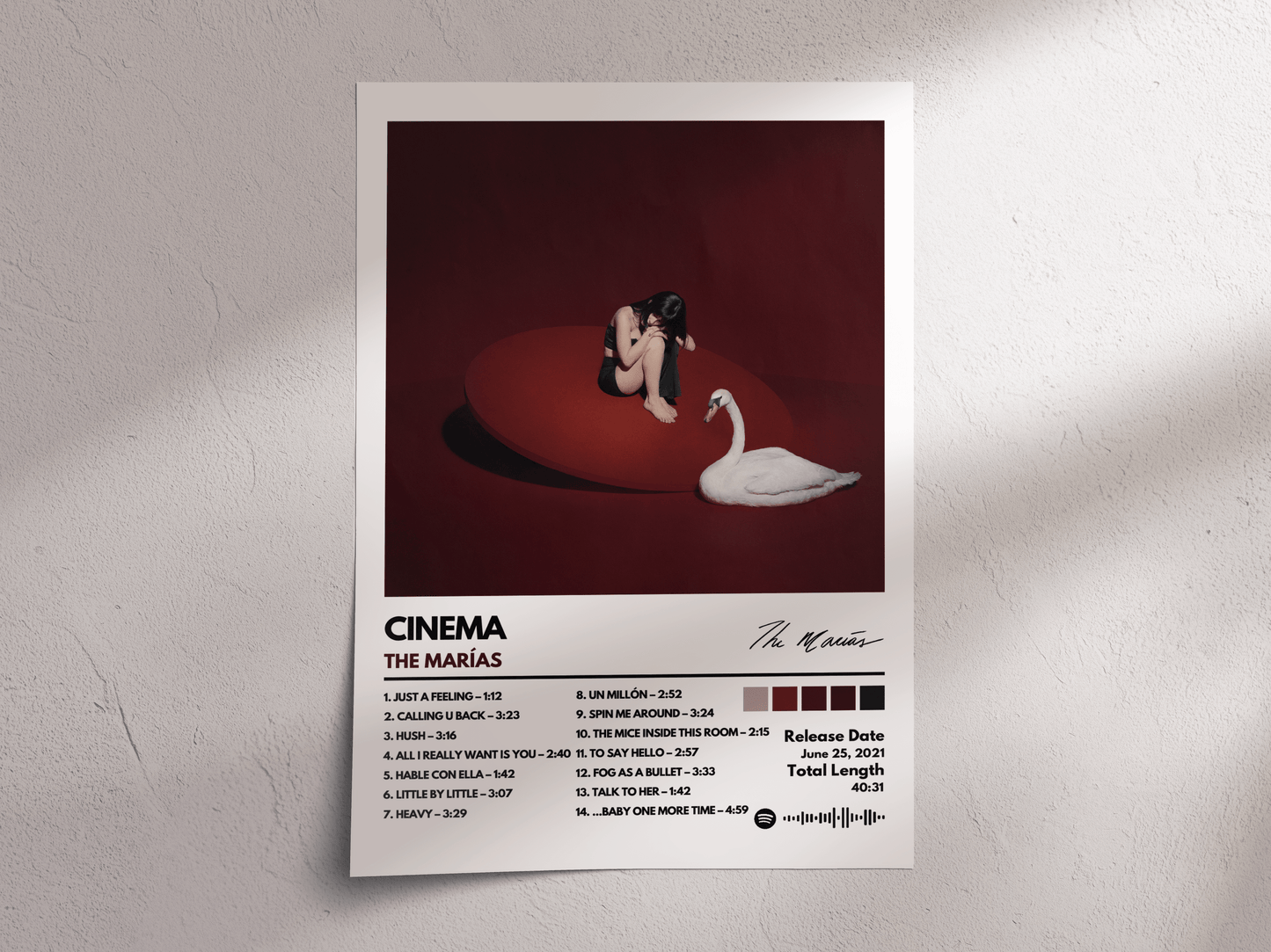 Cinema Album Cover Poster – The Marías