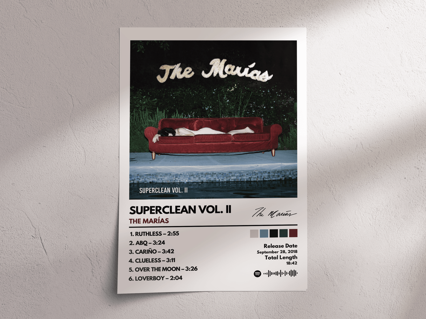 Superclean Vol. II Album Cover Poster – The Marías