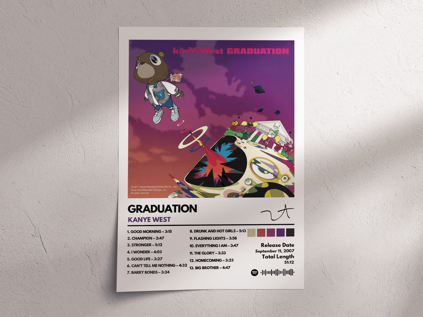 Graduation Album Cover Poster – Kanye West