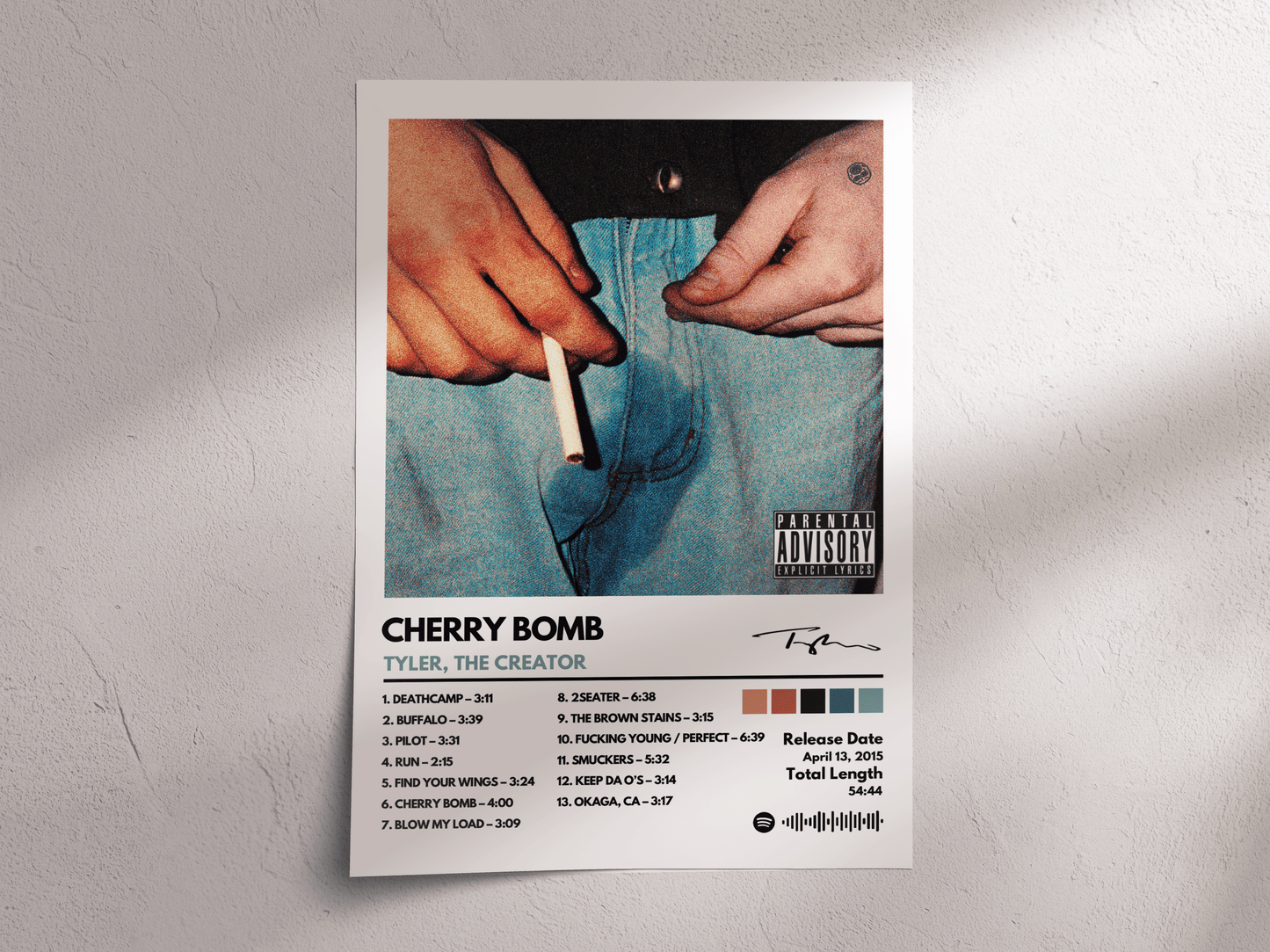Cherry Bomb Album Cover Poster – Tyler, the Creator