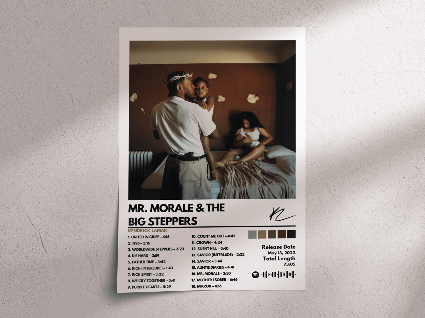 Mr. Morale & the Big Steppers Album Cover Poster – Kendrick Lamar