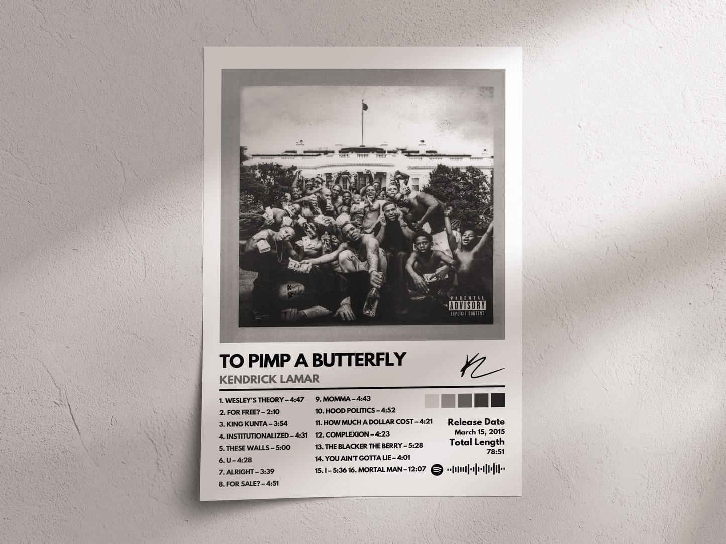 To Pimp a Butterfly Album Cover Poster – Kendrick Lamar