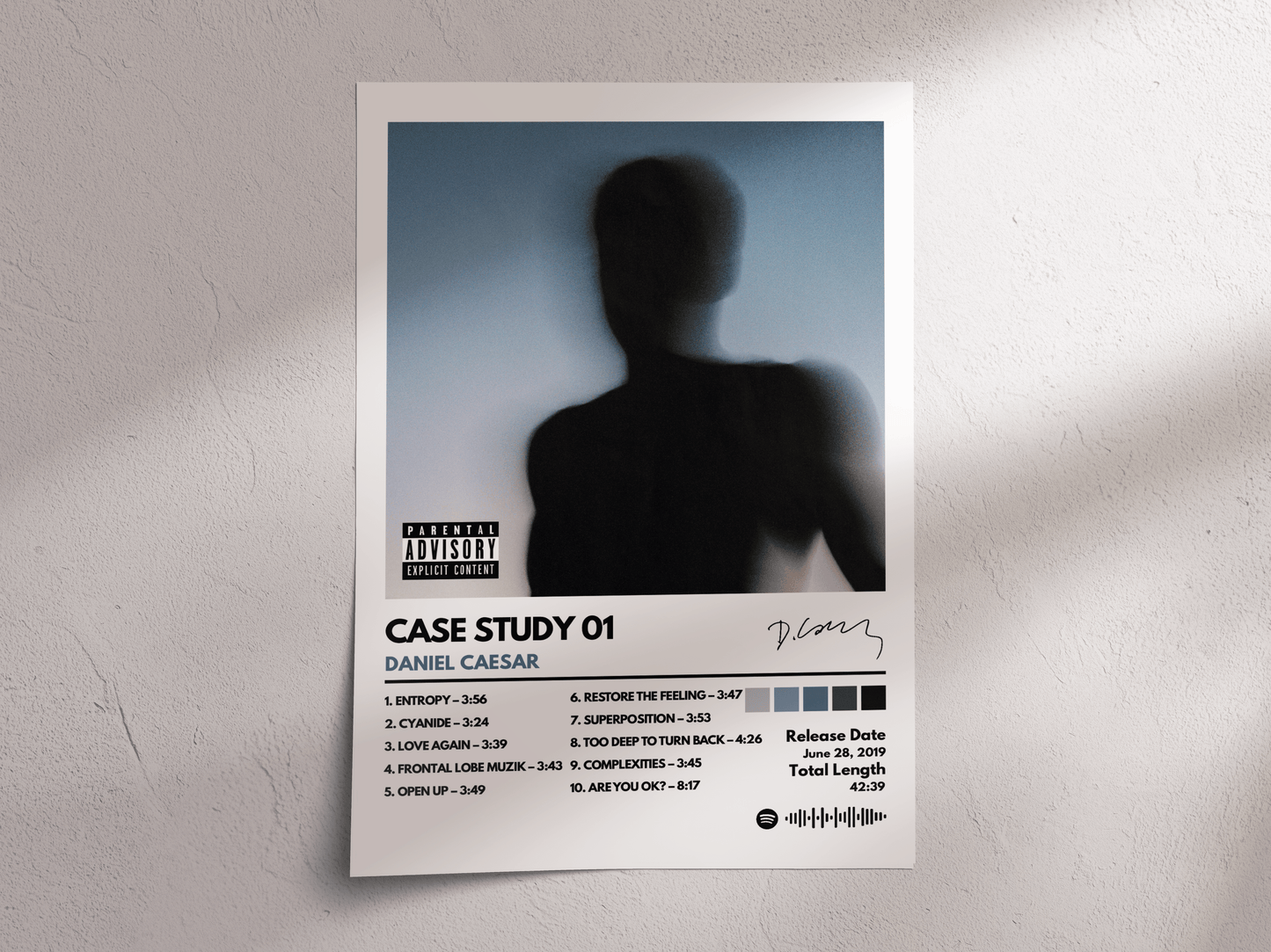 Case Study 01 Album Cover Poster – Daniel Caesar