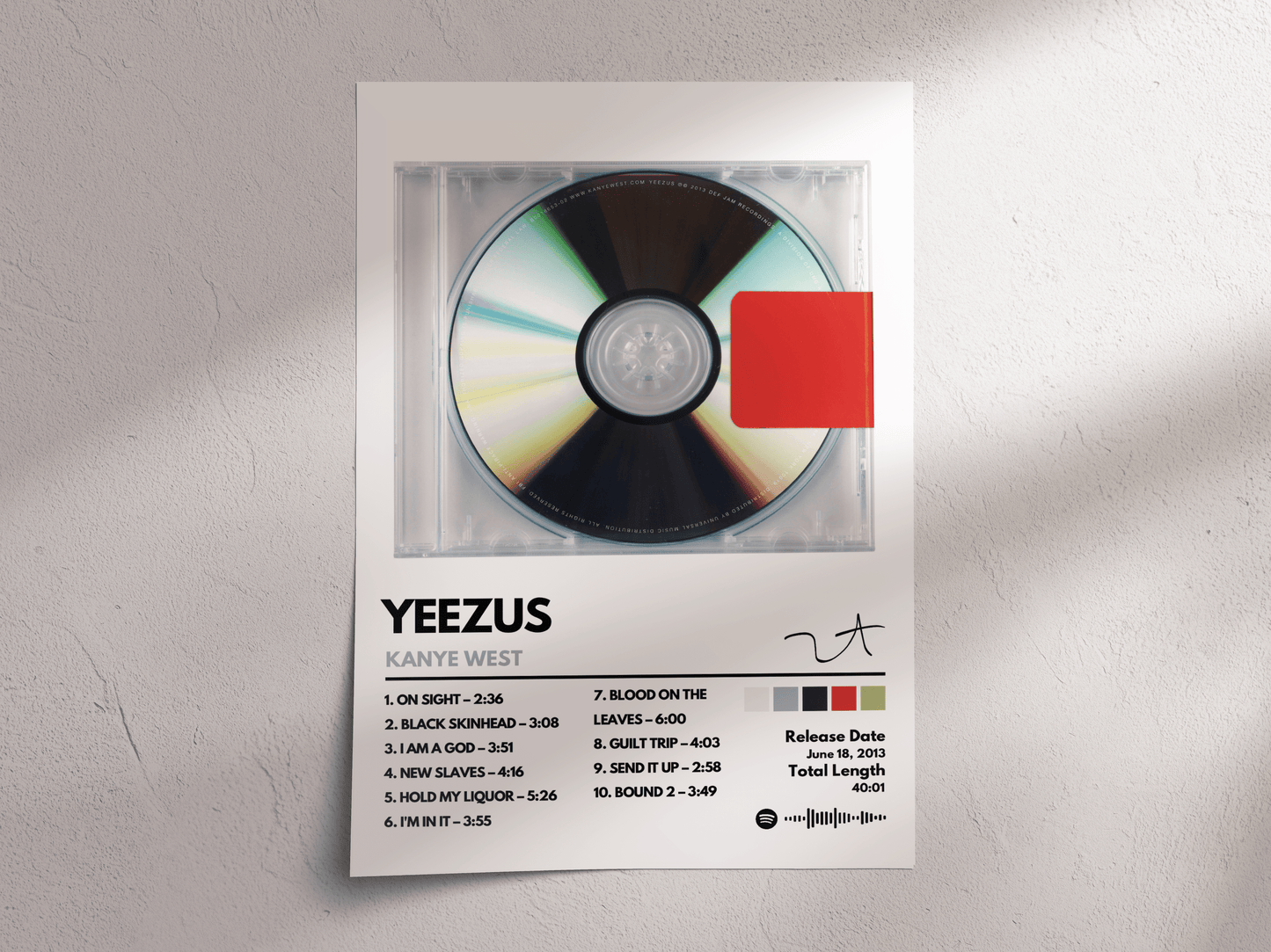 Yeezus Album Cover Poster – Kanye West
