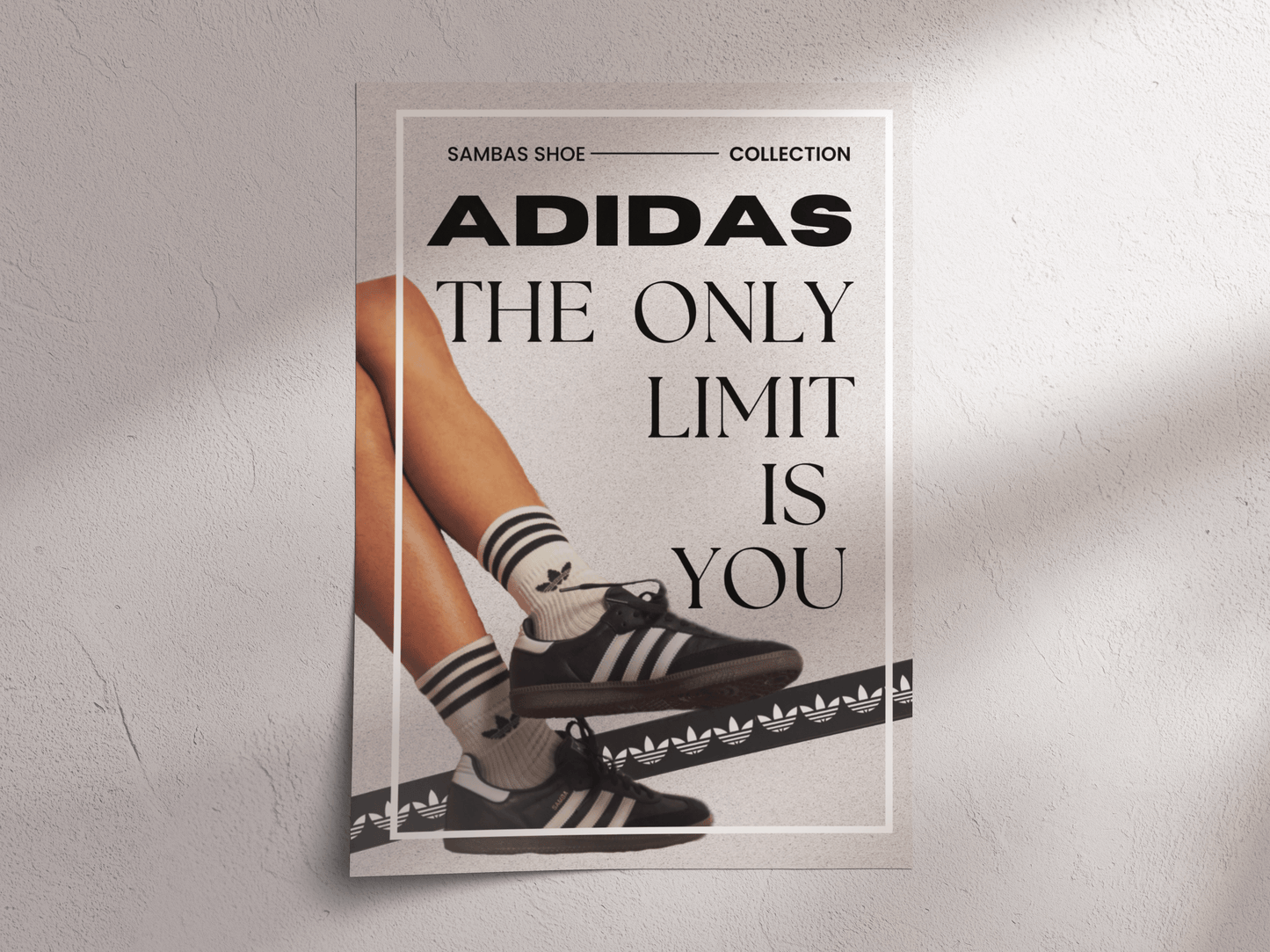 Adidas Black Sambas – The Only Limit is You Poster