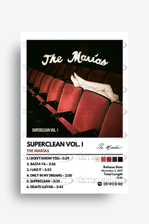Superclean Vol. I Album Cover Poster – The Marías – Retro Print